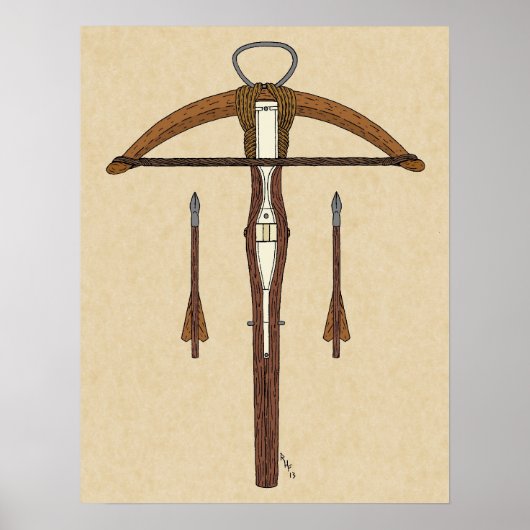 Medieval Krossbow met bouten Poster (Voorkant)