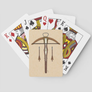 Medieval Krossbow met bouten Speelkaarten