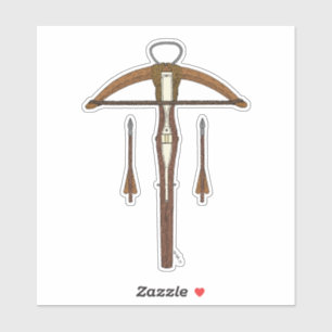 Medieval Krossbow met bouten Sticker