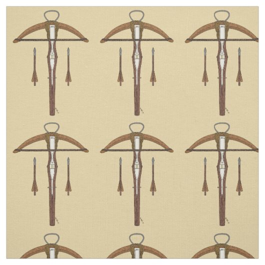 Medieval Krossbow met bouten Stof (Swatch)