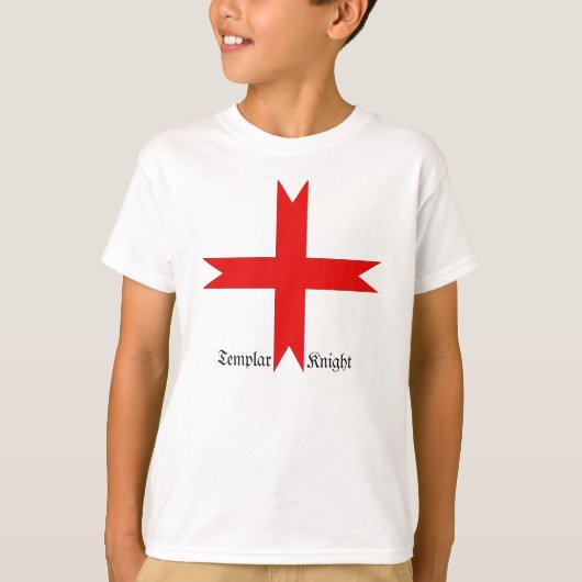 Medieval Kruis van de Knachten Templar T-shirt (Voorkant)