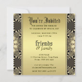 Medieval Lace Elegance Dinner Party nodigt uit Kaart (Achterkant)