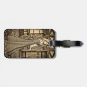 Medieval Lady Bagagelabel (Achterkant horizontaal)