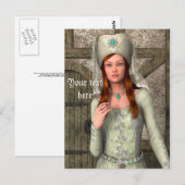 Medieval Lady Briefkaart (Voorkant / Achterkant)