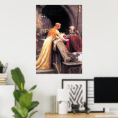 Medieval Lady en Knight Poster (Thuiskantoor)