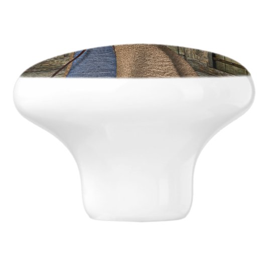 Medieval Lady Keramische Knop (Zijkant)