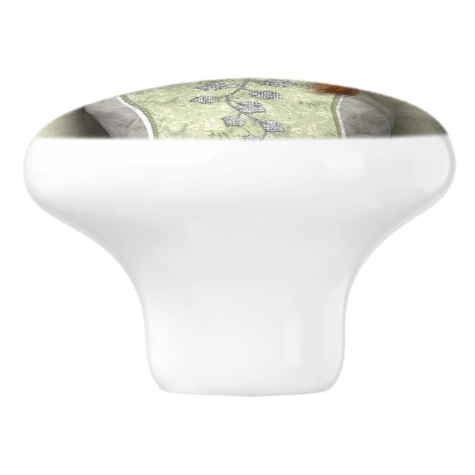 Medieval Lady Keramische Knop (Zijkant)