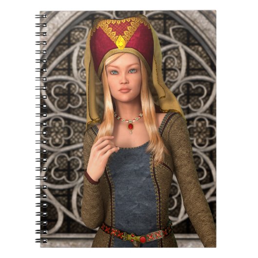 Medieval Lady Notitieboek (Voorkant)