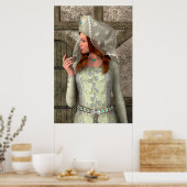 Medieval Lady Poster (Keuken)