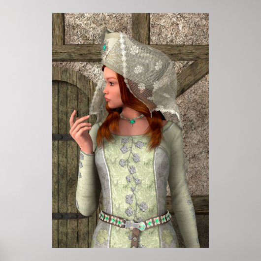 Medieval Lady Poster (Voorkant)