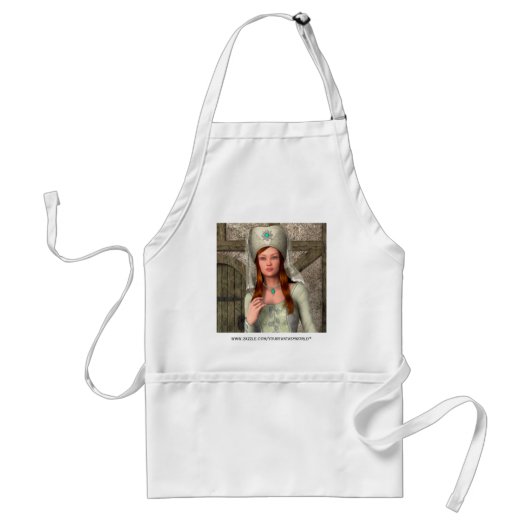 Medieval Lady Standaard Schort (Voorkant)