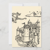 Medieval “Last Knight Out” Bachelorette Kaart (Achterkant)