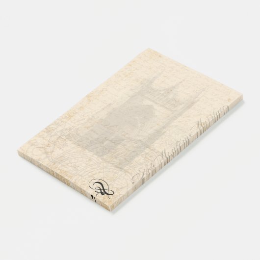 Medieval Letterhead - Palimpsest Post-it® Notes (Schuin)