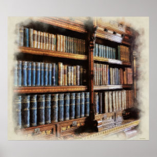 Medieval Library and Books of Anti-quity Artwork Poster