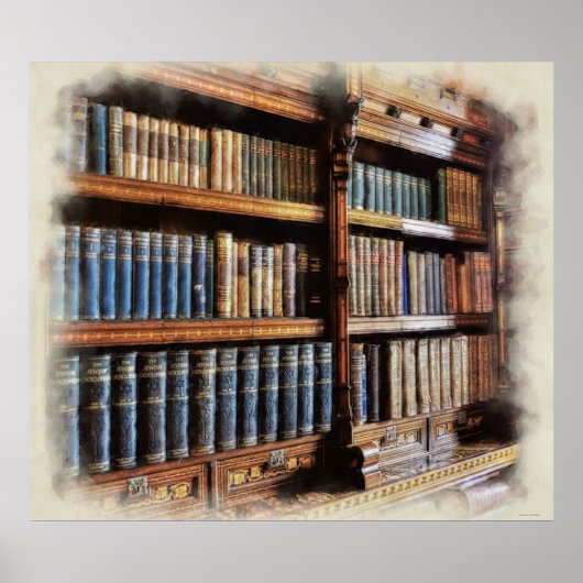 Medieval Library and Books of Anti-quity Artwork Poster (Voorkant)