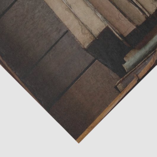 Medieval Library and Books of Antiquiteit Tissuepapier (Detail)