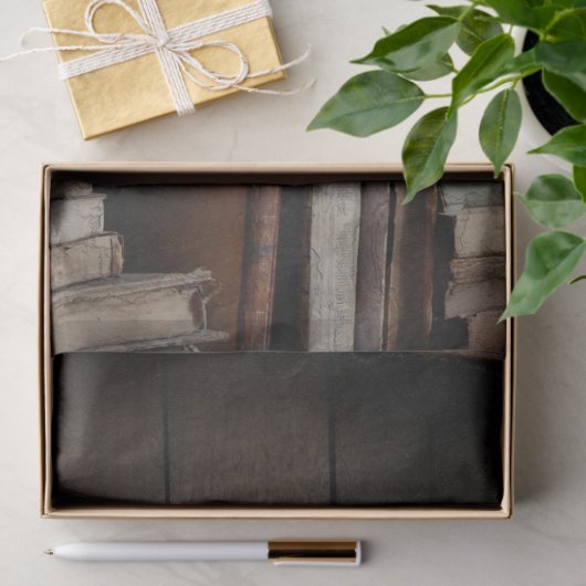 Medieval Library and Books of Antiquiteit Tissuepapier (Geschenk)