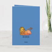 Medieval liefhebbers, nacht en dame kaart (Achterkant)