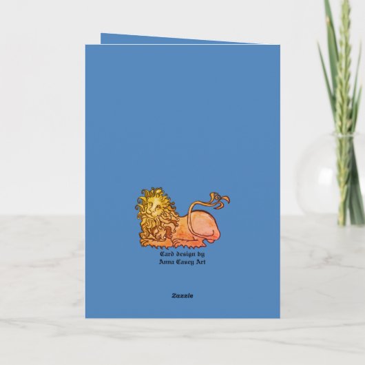 Medieval liefhebbers, nacht en dame kaart (Achterkant)