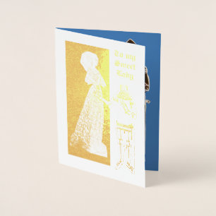 Medieval-liefhebbers-nacht- en -vrouwenkaart folie kaarten