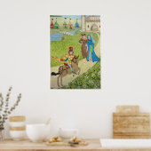 Medieval Life in Engeland - Canterbury pelgrims Poster (Keuken)