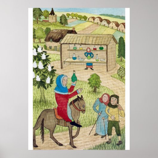 Medieval Life in Engeland - Canterbury pelgrims Poster (Voorkant)