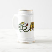 Medieval Lion Design Bierpul (Voorkant links)