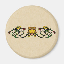 Medieval Lion Design Magneet
