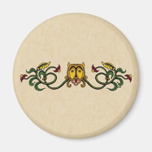 Medieval Lion Design Magneet (Voorkant)