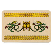 Medieval Lion Design Magneet (Horizontaal)