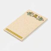 Medieval Lion Design Post-it® Notes (Schuin)