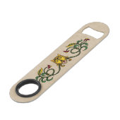 Medieval Lion Design Speed Flessenopener (Voorkant Gekanteld)