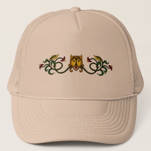 Medieval Lion Design Trucker Pet (Voorkant)