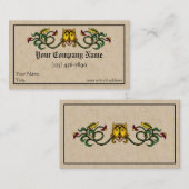 Medieval Lion Design Visitekaartje (Voorkant / Achterkant)