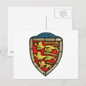 Medieval Lions Crest Briefkaart (Voorkant / Achterkant)