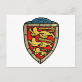 Medieval Lions Crest Briefkaart (Voorkant)