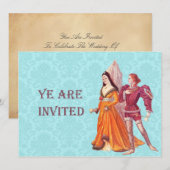 Medieval Lord en Lady Kaart (Voorkant / Achterkant)