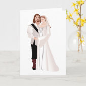 Medieval Lord en Lady Kaart (Gele Bloem)