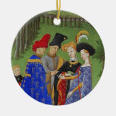 Medieval lords en dames keramisch ornament (Voorkant)