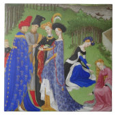 Medieval lords en dames tegeltje (Voorkant)