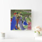 Medieval lords en dames vierkante klok (Huis)