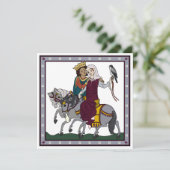 Medieval Love Poem Kaart (Staand voorkant)