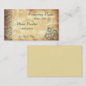 Medieval Manuscript Acanthus verlaat oud papier Visitekaartje (Voorkant / Achterkant)