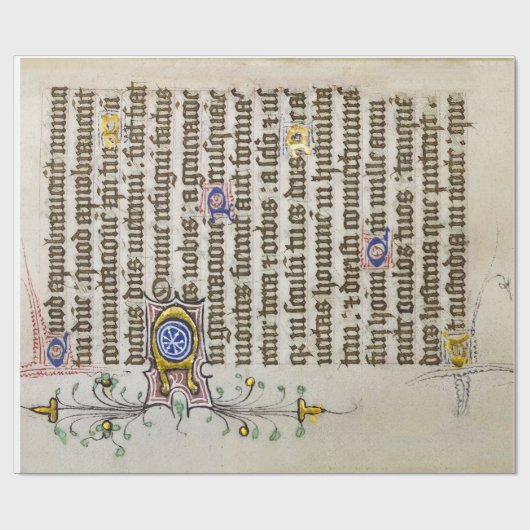 Medieval Manuscript Cadeaupapier (Vlak)