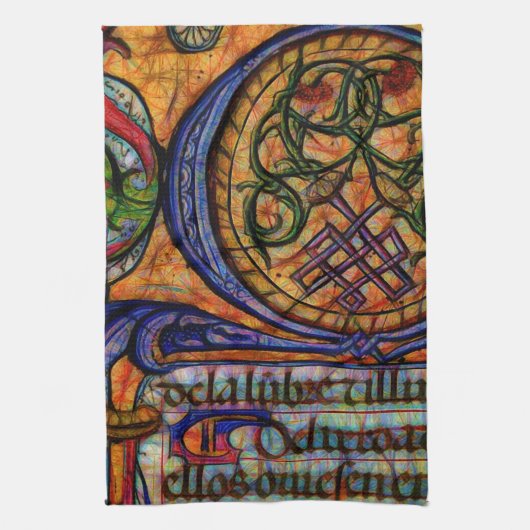 Medieval Manuscript Detail Theedoek (Verticaal)