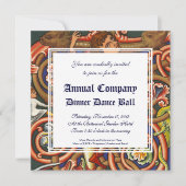 Medieval Manuscript Elegant Dancing Nobleman Kaart (Voorkant)