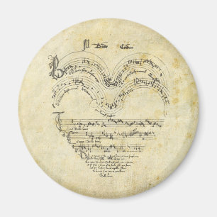 Medieval Manuscript Heart Magneet