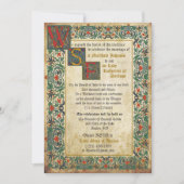 Medieval Manuscript Weddenschap Kaart (Voorkant)