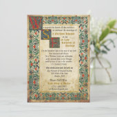 Medieval Manuscript Weddenschap Kaart (Staand voorkant)