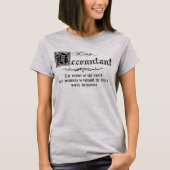 Medieval Master Accountant T-shirt (Voorkant)